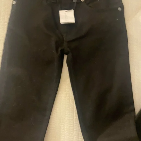 Black Burberry boys straight skinny jeans NWT size 8 Yr (98)